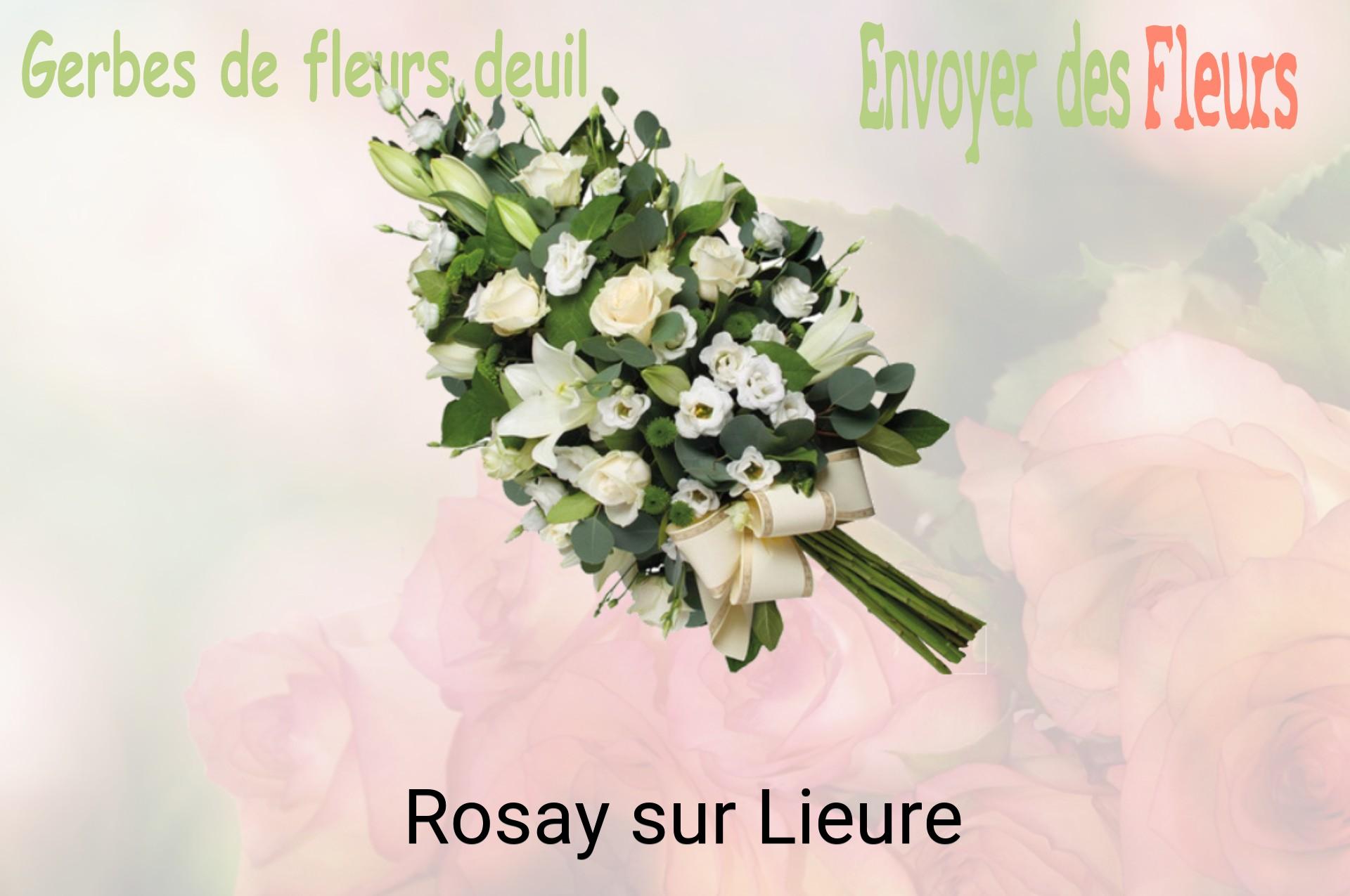 Gerbe de fleurs de deuil livrée à Rosay-sur-Lieure